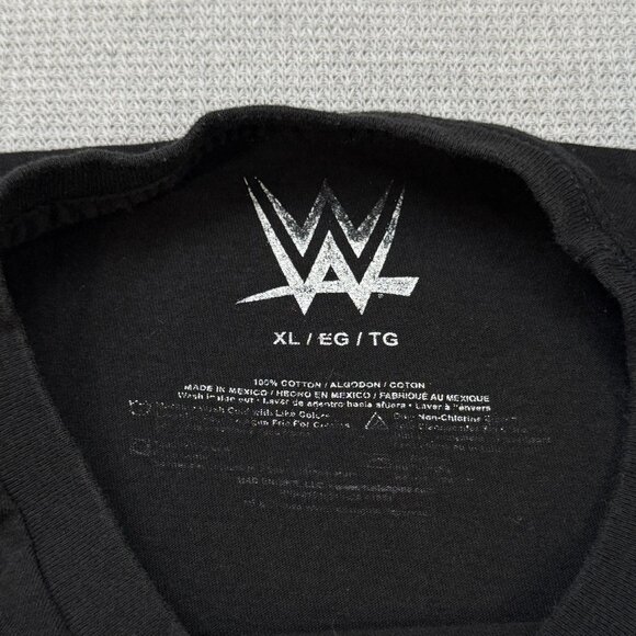 WWE WrestleMania 6 Graphic T-Shirt Black Ultimate Warrior Macho Man Mens Size XL - Picture 4 of 10